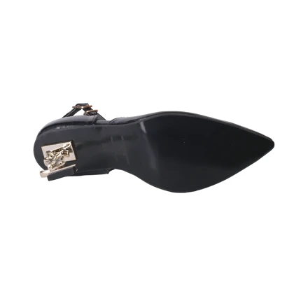 پاشنه مجلسی YSL مشکی ورنی کد 2156