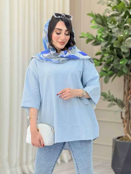 مانتو پانچ برش‌دار جیب نما