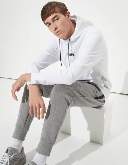 هودی مردانه امریکن ایگل سفید - American Eagle Active 24/7 Hoodie White