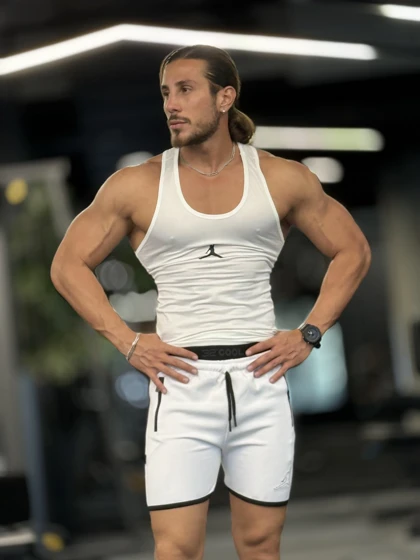 رکابی قهرمانی طرح JORDAN بدنسازی سفید