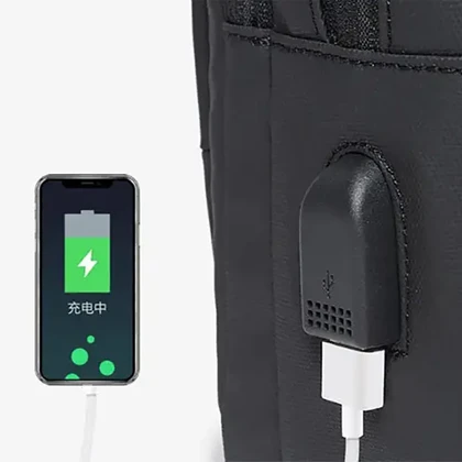کیف کراس بادی مردانه USB دار بنج Bange BG-22002