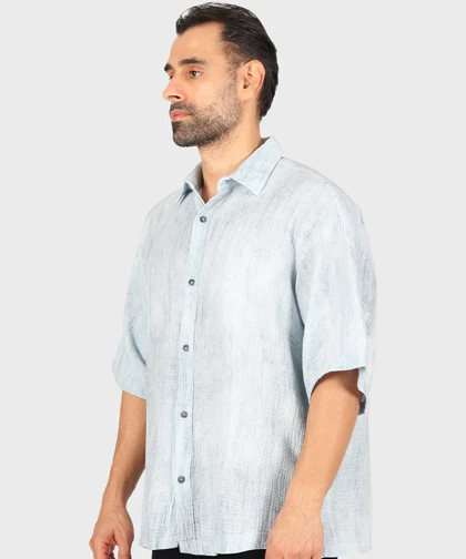 پیراهن باکسی مردانه آستین کوتاه 2683