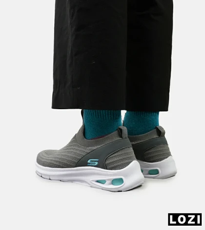 کفش کتانی طبی ورزشی خاکستری SKECHERS GoWalk 5 V2