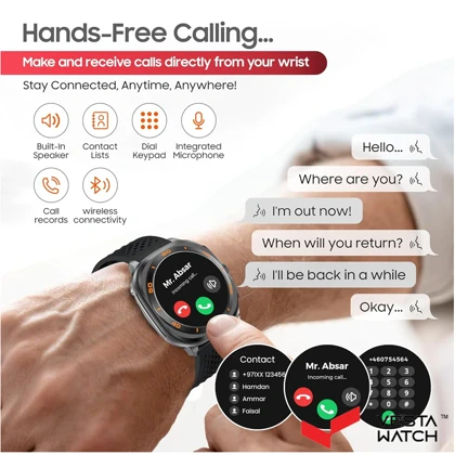 ساعت مچی هوشمند سوئیس میلیتاری SWISS MILITARY مدل SM-WCH-DOM7-SILF-BLUS