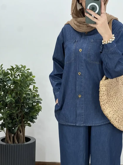 مانتو جین کاغذی بهنوش(ایراد دار)