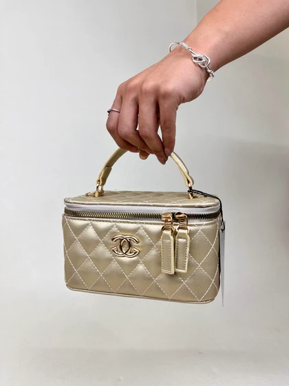 کیف زنانه باکسی دوختی آینه دار شنل CHANEL کد 1670