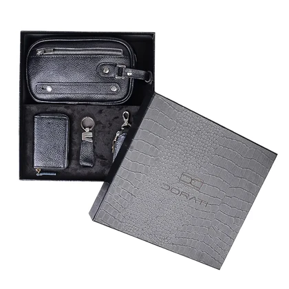 ست هدیه لاکچری چرم فلوتر مردانه