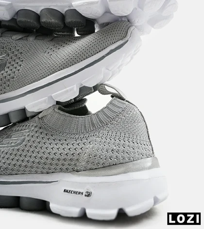 کفش کتانی بزرگ پا طوسی اسکیچرز SKECHERS مدل 2165