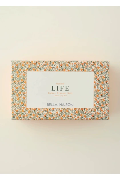 ست فنجان قهوه دو نفره Bella Maison مدل Life چینی - چندرنگ