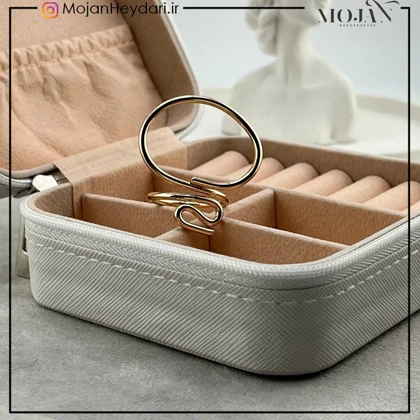 انگشتر زنانه آبکاری نقره رنگ ثابت کد ta10013