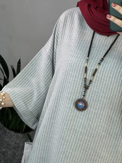 مانتو کفتان لینن الناز 1