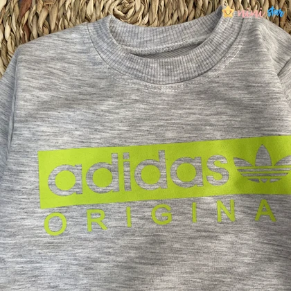 بلوز adidas پسرانه خاکستری روشن