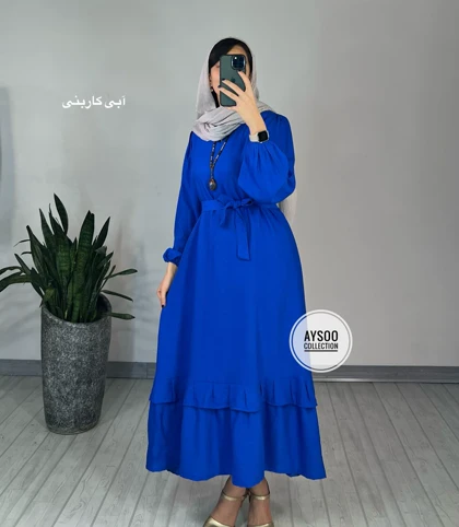 پیراهن مانتویی دل آرا 1