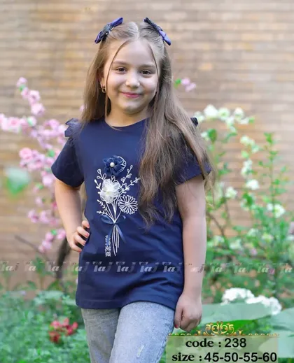تیشرت گل مرواریدی