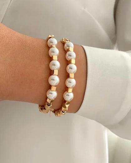 دستبند ترکیبی مروارید ژوپینگ