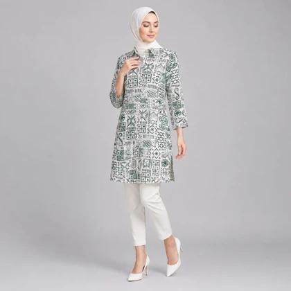 مانتو زنانه لینن گندم کد 83