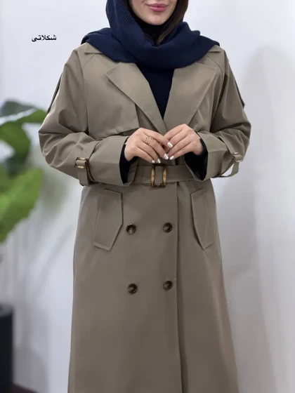 ترنچ کت بلند آستردار نورا