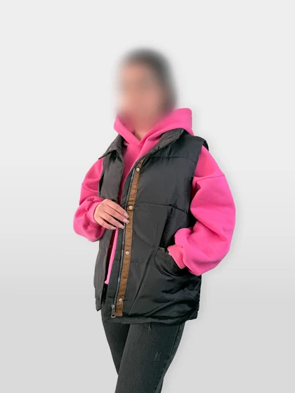 پافر زنانه ورنی دو رنگ