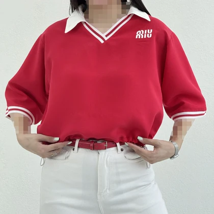پولوشرت زنانه سیلک میو میو | آی بولک