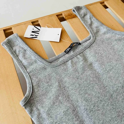 کراپ تاپ طوسی زنانه - کد 822