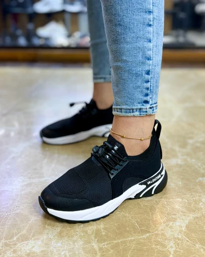 کتانی زنانه کش بافت جورابی کبریتی