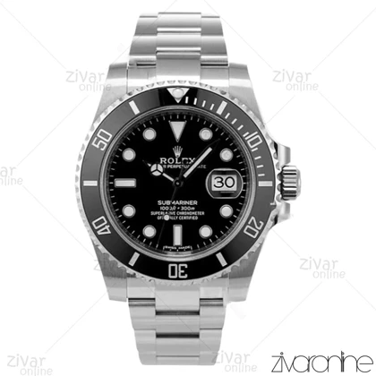 ساعت رولکس سابمارینر مردانه نقره ای صفحه مشکی 102531