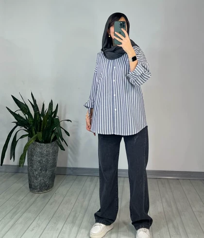 مانتو راه راه کفشدوزک