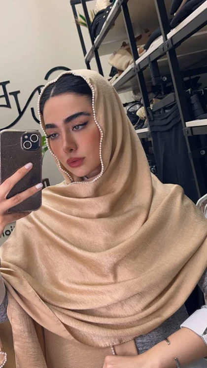 شال کوپرا دور مرواریدی 4225