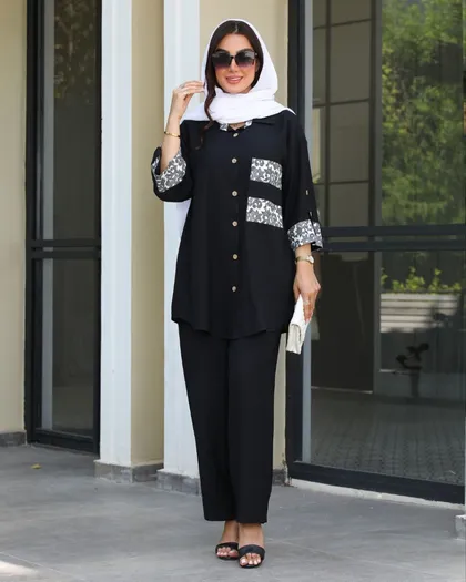 دو تکه شومیز شلوار کد 0161
