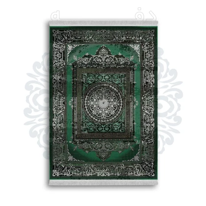 *جدید* فرشینه از جنس پارچه شانل مخمل ترک طرح فانتزی برند دفه کد 1273