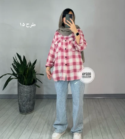 مانتو چهارخونه ترنج