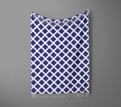 شال مبل ریش دار sofa shawl 136