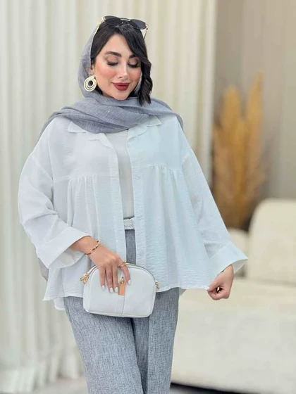 مانتو چین‌دار نیارا