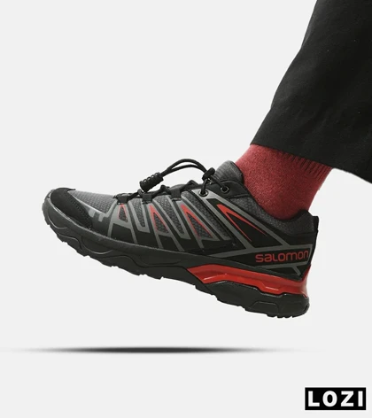 کفش کتانی مردانه و زنانه مشکی قرمز سالومون Salomon X ULTRA مدل 3280