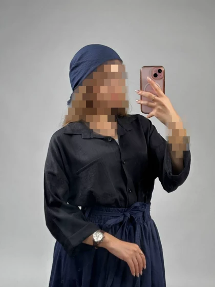 شومیزمانتویی آستین پاکتی مدل روشنا کد 50250