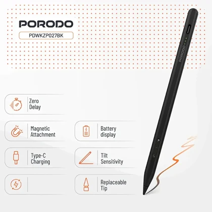 قلم لمسی آیپد پورودو PORODO مدل PDWKZP027 مگنتی