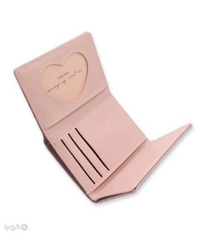 کیف پول دخترانه تاشو دکمه دار Taomicmic تائومیک میک کد Y8844 طرح پنجه گربه