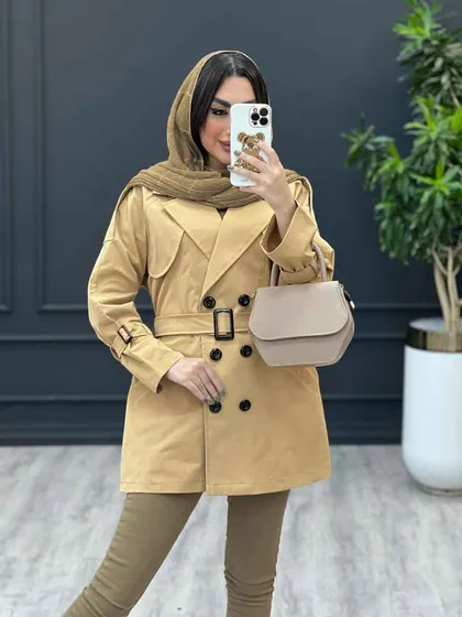 بارانی شش دکمه ژیله گرد