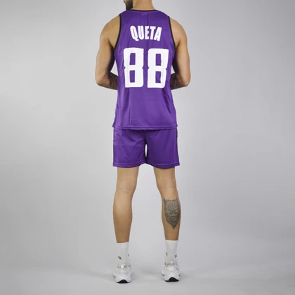 ست رکابی و شلوارک ورزشی مردانه کوئتا کینگز مدل PY-Nike-2A0651 بنفش