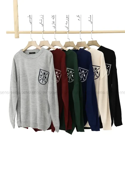 بافت یقه گرد گلدوزی کد1004538