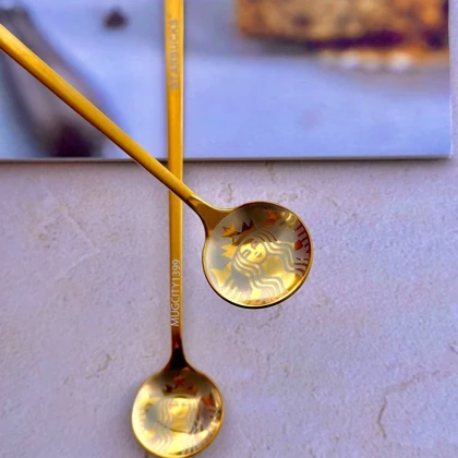 قاشق شربت خوری طرح استارباکس / mj79