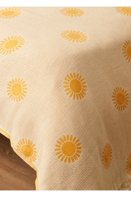 روتختی دو نفره Bella Maison مدل Sunny پنبه‌ای - زرد