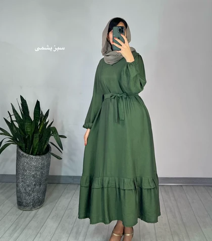 پیراهن مانتویی دل آرا 4