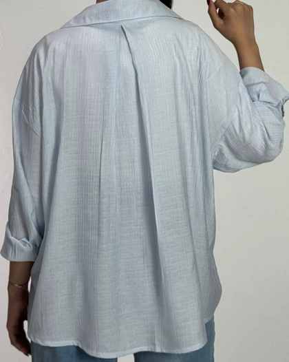 شومیز شیشه ای طرح دار کد 500532