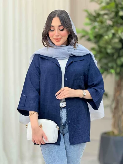 شومیز آستین پاگن ثمین