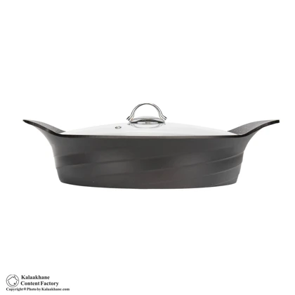 سرویس قابلمه چدن تاپ تفلون مدل موج رویال 8 پارچه