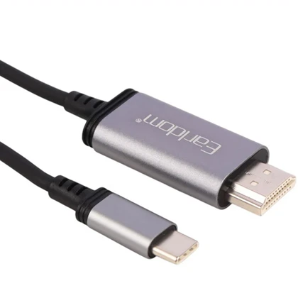 کابل تبدیل تایپ سی به HDMI ارلدام Earldom مدل ET-W34 طول 2 متر