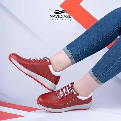 کفش زنانه چرم اسپرت کد 2014012