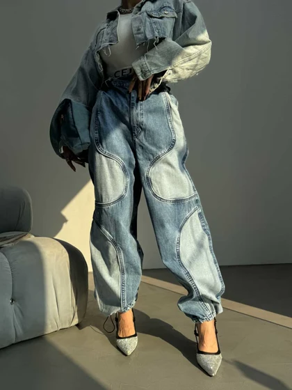 شلوار جین 2 رنگ