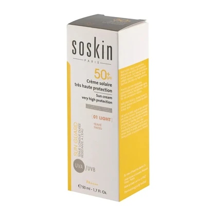 کرم ضد آفتاب رنگی ساسکین spf50